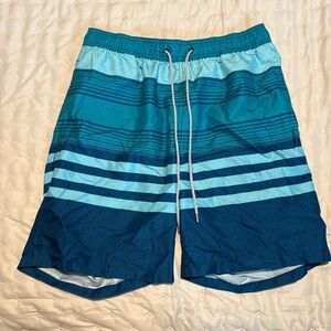 Kirkland Signature Blue Board Shorts Classic Swimwear